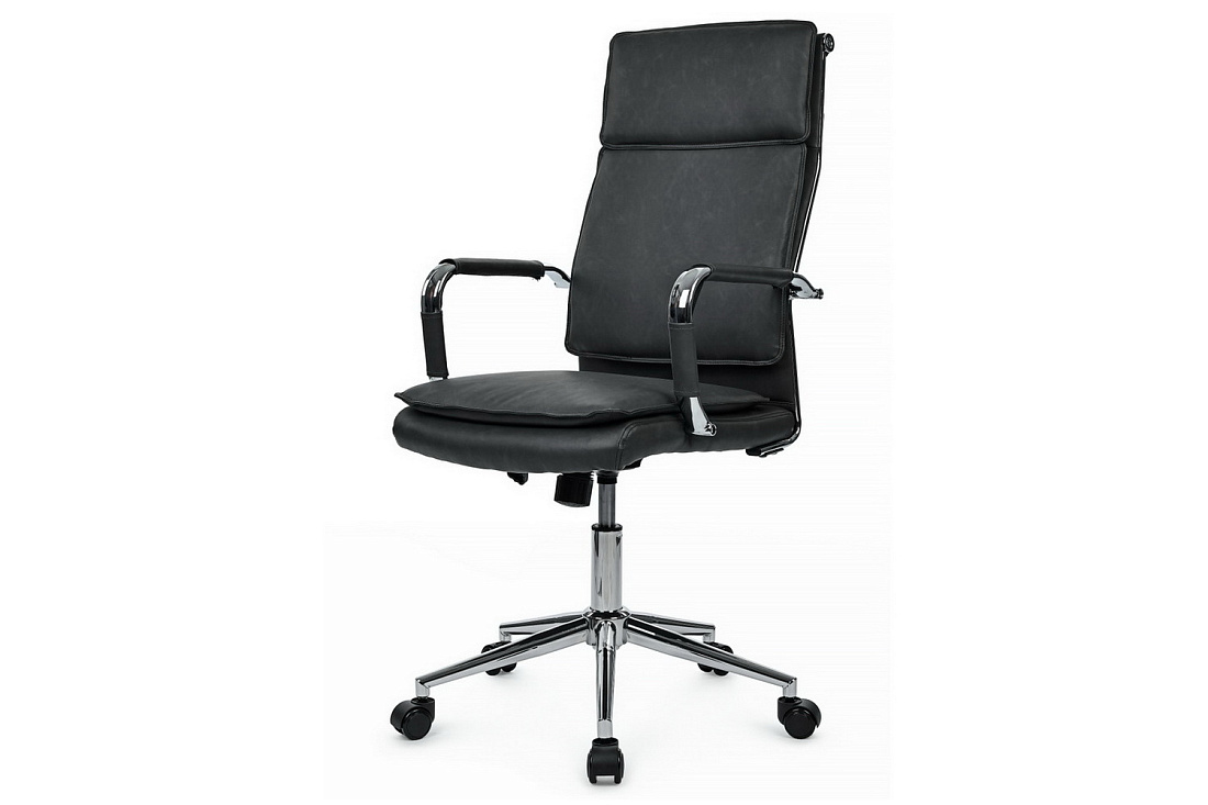 кресло руководителя rv chair dil 6018h тёмно-серая экокожа фото